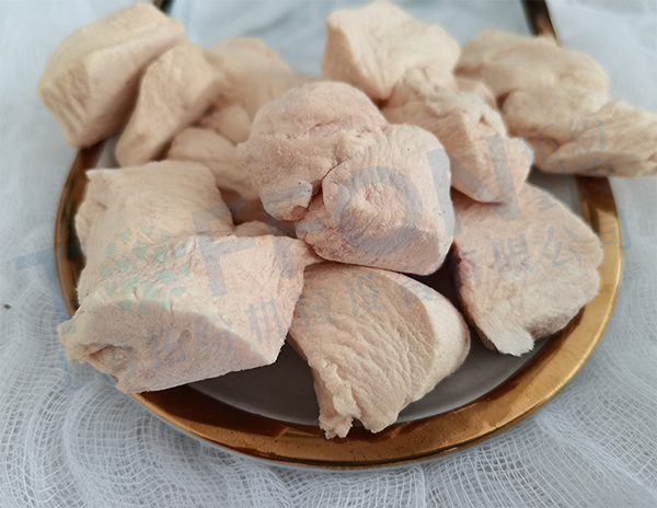 冻干鸡胸肉，食品真空冷冻干燥技术应用肉类冻干